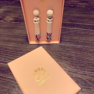 Boho Chic Glass bead Earrings